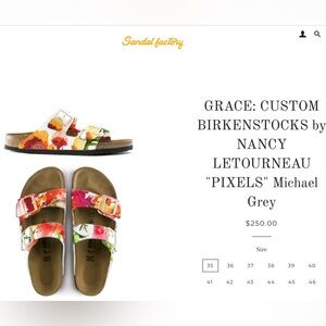Birkenstock custom made Women's Pink Camo Sandals Micheal Grey